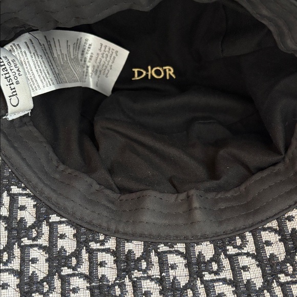 Dior Monogram Black and White Hat